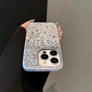 Thích hợp cho iPhone 16Promax trường hợp điện thoại, ánh sáng sang trọng rắn mô hình kim cương trường hợp, phụ nữ với kim cương cá nhân thiết kế - Product Image 6