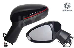 Ensemble de rétroviseur pour réflecteur <span class=keywords><strong>Chevrolet</strong></span> <span class=keywords><strong>Orlando</strong></span> avec ligne rouge et peinture pliante électrique - Product Image 3