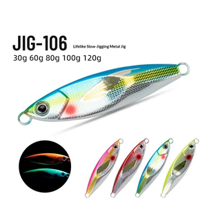 Leurre de pêche en fer de style japonais DUBSTEP pour lancer longue distance, à coulée lente, ailé, imitation poisson, pour la pêche au maquereau espagnol en mer - Product Image 1