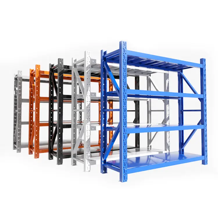 Scaffalature per pallet di stoccaggio per magazzini di medie dimensioni scaffalature in acciaio per sistemi di scaffalature per carichi medi