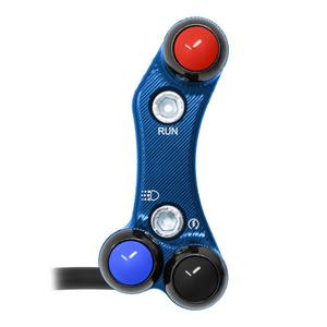 Interrupteur de guidon droit pour Suzuki GSX-R1000 2017/2021 (trous alignés) (bleu) - Product Image 1