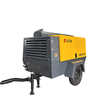 Compresseur d'air monté sur remorque à vis rotative chinoise Glgw 375 Cfm avec moteur Cummins pour marteau perforateur minier, prix pour le marché péruvien