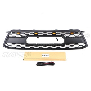 Grille de pare-chocs avant de voiture, grilles de course, calandre pour Toyota Highlander 2009-2011, kit carrosserie, accessoires automobiles - Product Image 6
