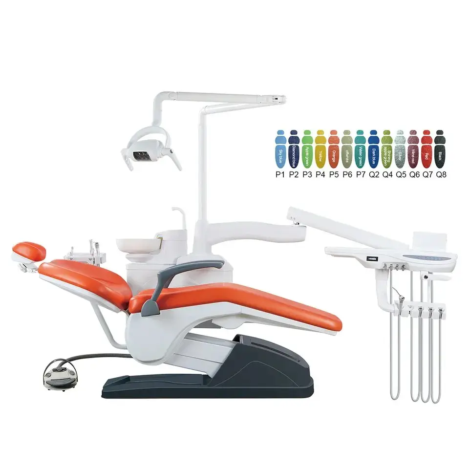 CE aprobado LED lámpara dental unidad California productos dentales tienda de equipos dentales Silla dental eléctrica