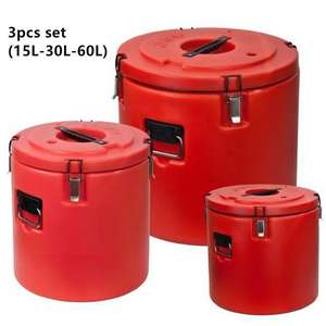 Tapa de acero inoxidable supergrande Juego de 5 piezas Calentador de alimentos Caja enfriadora - Product Image 6