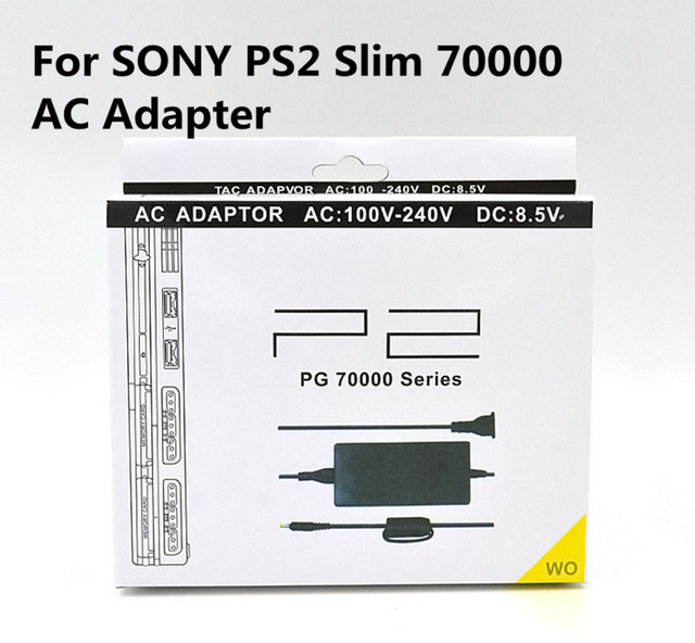 NEW Power Supply For PS2 Replacement AC Adapter Charger Cable Cord 100/240V DC 8.5V for PS2 Slim 70000 Console EU Plug US Plug