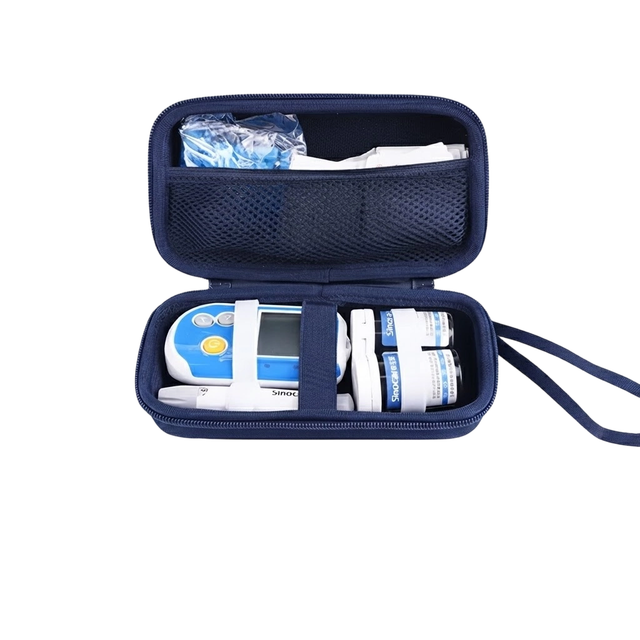 Waterproof EVA Diabetes Storage Bag Diabetic Supplies Carrying Case Portable Blood Glucose Monitor Travel Organizer Case