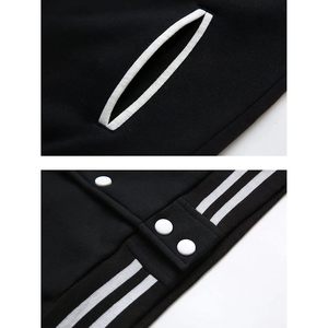 Chaqueta Deportiva de Mujer Babyhealthy con Capucha, Negra y Blanca, Tejida, Talla S - Product Image 4