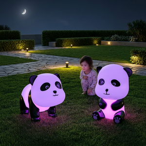 Lámpara LED con Forma de <span class=keywords><strong>Panda</strong></span>, Resistente al Agua, para Exteriores, con Control Remoto, para Decoración Navideña de Villas - Product Image 2