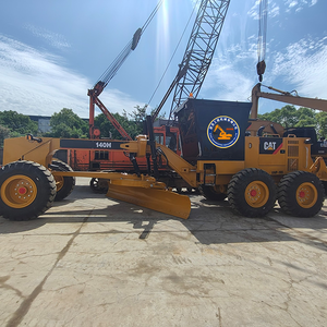 Niveleuse à moteur Caterpillar 140H d'occasion, niveleuse de terrain Cat 140H, équipement de construction d'occasion pour le nivellement des chantiers routiers - Product Image 3
