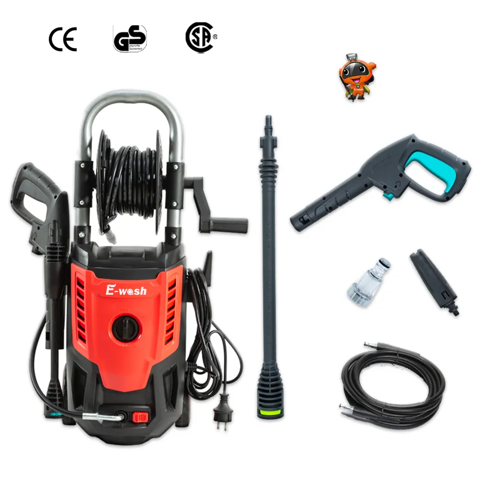 Idropulitrice elettrica con sistema Start/Stop Jet Washer 1800W pulitore automatico ad alta pressione per uso domestico