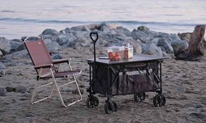 <span class=keywords><strong>Chariot</strong></span> de camping pliable avec table amovible, grande capacité de 300 L, <span class=keywords><strong>chariot</strong></span> utilitaire robuste avec hayon - Product Image 6
