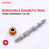 Tournevis magnétique LJ-62 65 mm Pagoda, embout PH2 en acier allié finition miroir, aimant puissant, tige hexagonale 6,35 mm, DIY OEM