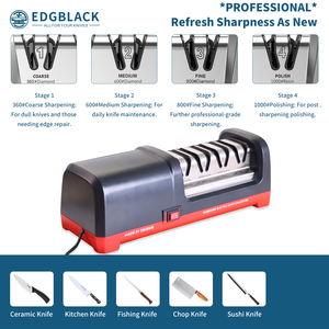 Affilatrice elettrica per coltelli in acciaio diamantato di livello professionale per la migliore macchina per affilare la cucina - Product Image 6