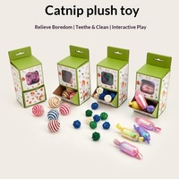 Coffret Cadeau Jouets pour Chat en Forme de Dessin Animé – Nylon, Sisal, Plastique – Pour le Nettoyage des Dents, Soulagement de l'Ennui, Jeu Interactif, Sécurité Garantie