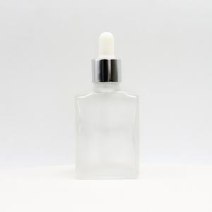 Empty Flat square Cuticle Oil Essential Oil Body Oil Container 30ml 50ml <b>100ml</b> Frosted <b>Glass</b> square Dropper <b>Bottle</b> - Product Image 4
