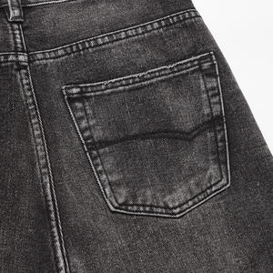 <span class=keywords><strong>Jeans</strong></span> da uomo di Design Punk Streetwear larghi in cotone lavato nero taglie forti per la vita di tutti i giorni - Product Image 5