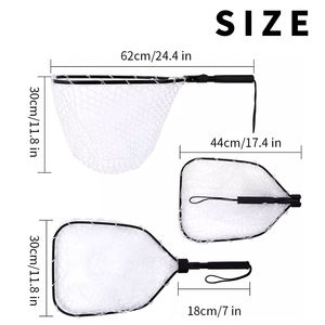 Épuisette de pêche pliable avec manche en aluminium pliable, épuisette de pêche en aluminium et caoutchouc pour la pêche à la carpe, épuisette de pêche pour <span class=keywords><strong>kayak</strong></span> - Product Image 5