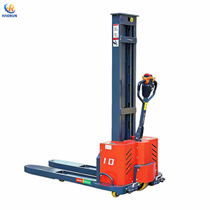 HAORUN Merk Elektrische <span class=keywords><strong>Reach</strong></span> <span class=keywords><strong>Stacker</strong></span> 1000kg |   Hefhoogte 1300-3500 mm |   Elektromagnetische rem voor veilige materiaalhandling - Product Image 3