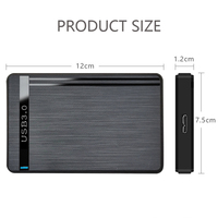Box HD SATA da 2,5 Pollici USB3.0, Case per SSD PC, Enclosure per Disco Rigido Esterno 5Gbps con Supporto UASP per SSD fino a 4TB per Server e Computer