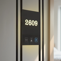 Plaque de porte moderne Cosun en métal creux pour maison, appartement, hôtel – Numéro de chambre et signalétique