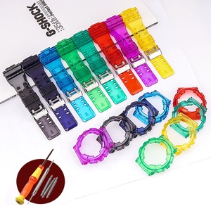 Boîtier <span class=keywords><strong>Bracelet</strong></span> de montre pour GA-100/110/120/150/200/300 GD-100/110/120 GAX-100 GLS-100 TPU <span class=keywords><strong>Bracelet</strong></span> de remplacement - Product Image 1