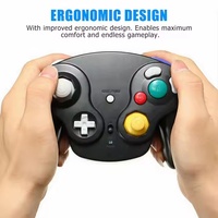 Manette de jeu sans fil pour console de jeu NGC Adaptateur 2.4G Joystick sans fil pour contrôle GameCube