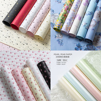 Papier de Soie Épais à Motifs Sydney : Étoiles, Lunes, Nœuds, Fleurs – Idéal pour l'Artisanat, Emballage Cadeau Haut de Gamme, Thème Floral