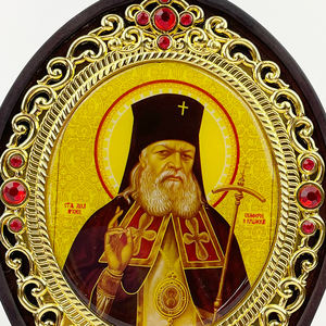 HT Custom Katholische Orthodoxe Artikel Gold- Silberbeschichtete Jesus-Jungfrau Maria Deko Heim- und Kirchenkunst Handwerk Holzrahmen Ikone - Product Image 4