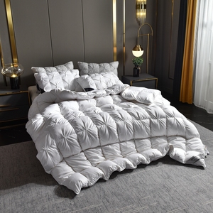 Nouvelle <span class=keywords><strong>couette</strong></span> en duvet 95% duvet 80 fils/cm² Douce <span class=keywords><strong>couette</strong></span> en soie 2-4,5 kg Tricot torsadé Extra épaisse <span class=keywords><strong>et</strong></span> <span class=keywords><strong>chaude</strong></span> Literie pour l'hiver - Product Image 4