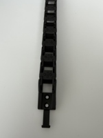 Cadena portacables E17i de baja vibración/ruido, abrible a lo largo del radio interior, para espacios pequeños, fácil de montar, para robots.