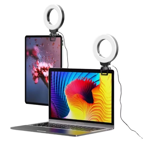 4" Ring Light for Laptop Clip Video Conference Lighting Kit Webcam Zoom selfie led light for mobile phone or laptop