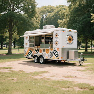 2025 equipo móvil carrito de café expendedora concesión calle comida rápida camión de remolque para la venta - Product Image 1