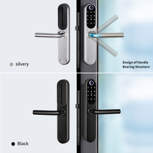 Cerradura de puerta de madera inteligente Huella digital Conexión Alexa Cerradura de manija digital BLE Ttlock <span class=keywords><strong>App</strong></span> Almacenamiento de datos en la nube Inteligente Deadbolt - Product Image 3