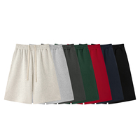Pantalones Cortos Deportivos de Felpa con Forro Polar, 3/4 de Longitud, Color Sólido, para Gimnasio, Corte Holgado, Capris DTG