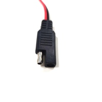Câble adaptateur DC5521 vers SAE, prise mâle DC 5,5x2,1 mm vers prise SAE, cordon d'extension 18AWG pour panneau solaire et chargeur de batterie de voiture