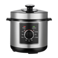 Cuisinière électrique à pression multifonctionnelle intelligente en acier inoxydable au meilleur prix avec double revêtement antiadhésif