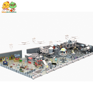 Parque <span class=keywords><strong>de</strong></span> Aventuras Comercial con Temática Gris y Blanca, Parque Infantil con Cuerdas, Certificado EN1176, Proyecto Llave en Mano - Product Image 1