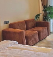 Nordique moderne unique luxe blanc tissu inclinable velours tufté l forme canapé gris tissu canapé ensemble meubles intérieur salon