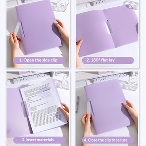 แฟ้มใส่เอกสารแบบหมุนได้ A4 วัสดุ PP สำหรับเก็บ<span class=keywords><strong>ข้อสอบ</strong></span> ใส โปร่งแสง ใส่กระดาษได้ นักเรียนมัธยมต้น นักเรียน<span class=keywords><strong>ป</strong></span>ระถมโดยเฉพาะ - Product Image 3