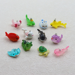 จี้เรซิ่นรูปสัตว์ทะเลสำหรับทำต่างหู สร้อยคอ เครื่องประดับ DIY ปลาโลมา ปลา ทำมือ พวงกุญแจ อุปกรณ์เสริม จี้ห้อย - Product Image 2