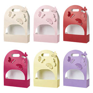 Cajas de Regalo con Diseño Floral <span class=keywords><strong>para</strong></span> el Día de la Madre, con Asa y Mariposas 3D, <span class=keywords><strong>para</strong></span> Cumpleaños, Bodas y San Valentín - Product Image 1