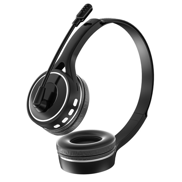 Wireless Head-mounted ANC Headphones with for 5.1 10m Range Touch Control Low Latency for Students & Business Use