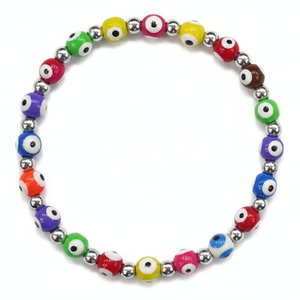 Fashion <b>Beaded</b> for Bracelet with <b>Plastic</b> Evil Eyes Design - Product Image 2
