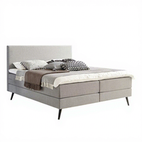 Lit à sommier pour hôtel avec matelas à ressorts ensachés 7 zones et surmatelas de 5 cm / Hôtellerie / Projets d'appartements / Airbnb / Logements locatifs
