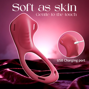 Vibrador de Clítoris Portátil, Anillo para Pene para Parejas, Control Remoto por Aplicación, 9 Frecuencias, Bluetooth, Larga Distancia, Resistente al Agua, Vibración USB - Product Image 6