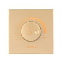 Interruptor de Pared con Regulador de Intensidad LED, Encendido/Apagado, Atenuación de 15-300W, CA 220V-250V, para Luces LED