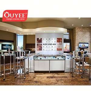 Decoraciones Suiza Joyería Reloj Tienda Vidrio Joyería escaparate Exhibición Simple Joyería Mostrador Diseño - Product Image 4