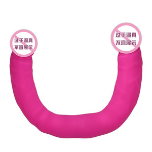 Vibromasseur double tête rose rouge, doux, étanche, 450g, jouet sexuel pour adultes - Product Image 3