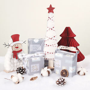 Venta al por mayor 80g papel Kraft 43*300cm de lujo personalizado regalo embalaje rollo de papel de regalo - Product Image 5